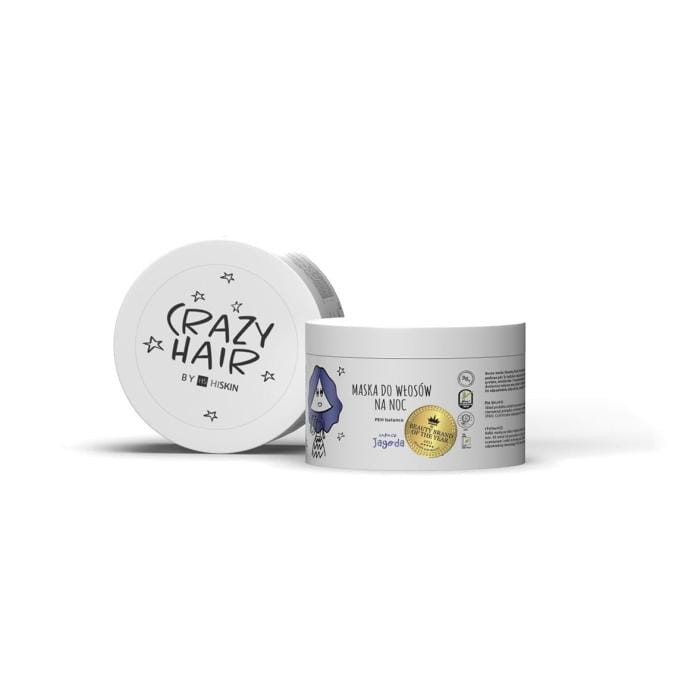 HISKIN Crazy Hair Maska do włosów na noc - Jagoda 300 ml
