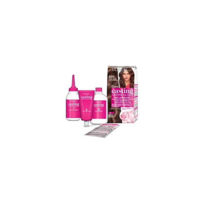 LOREAL Casting Creme Gloss Krem koloryzujący nr 500 Jasny Brąz