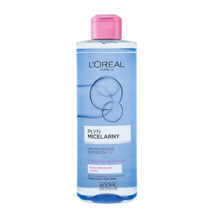 LOREAL Skin Expert Płyn micelarny Skóra wrażliwa i sucha 400 ml