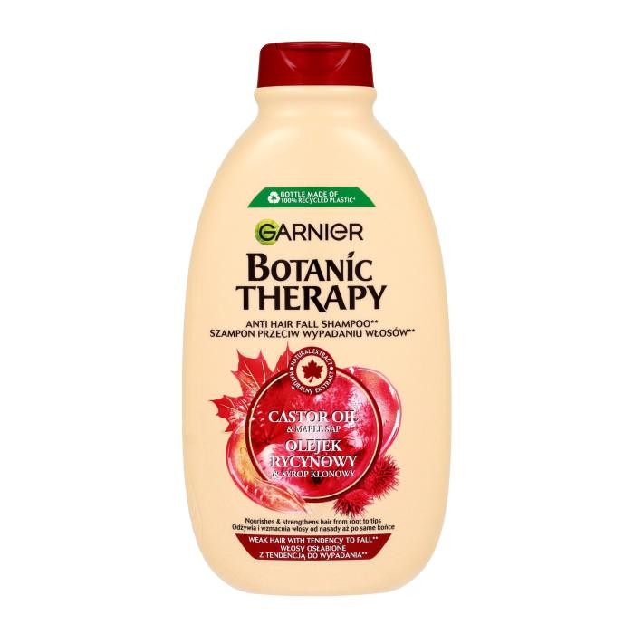 GARNIER Botanic Therapy Szampon do włosów osłabionych Olejek rycynowy i syrop klonowy 400 ml