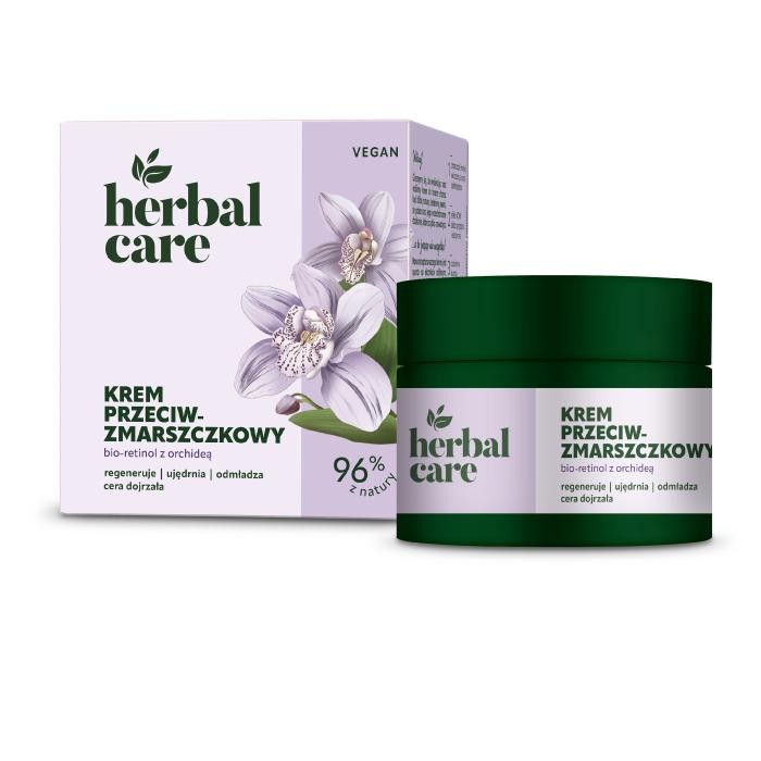 HERBAL CARE Vegan Krem przeciwzmarszczkowy z Bio-Retinolem i Orchideą dla cery dojrzałej - na dzień i noc 50 ml
