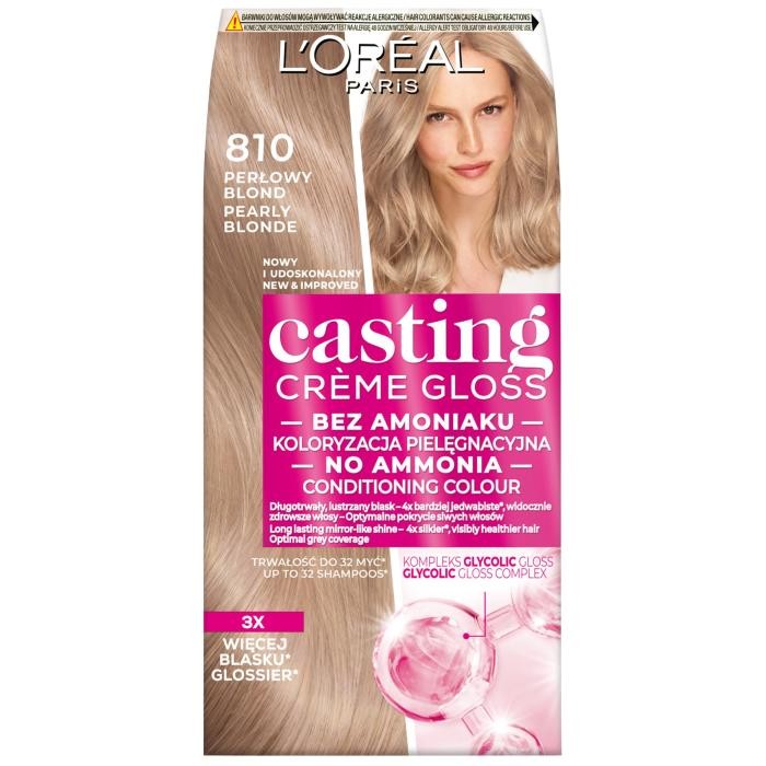 LOREAL Casting Krem koloryzujący nr 810 Perłowy Blond