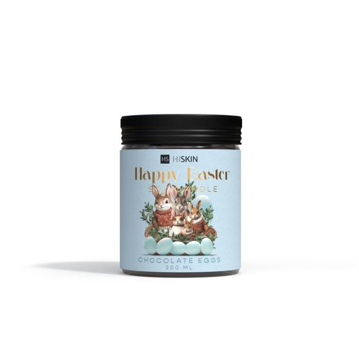 HISKIN HOME Wielkanocna Świeca sojowa HAPPY EASTER - Chocolate Eggs 200 ml