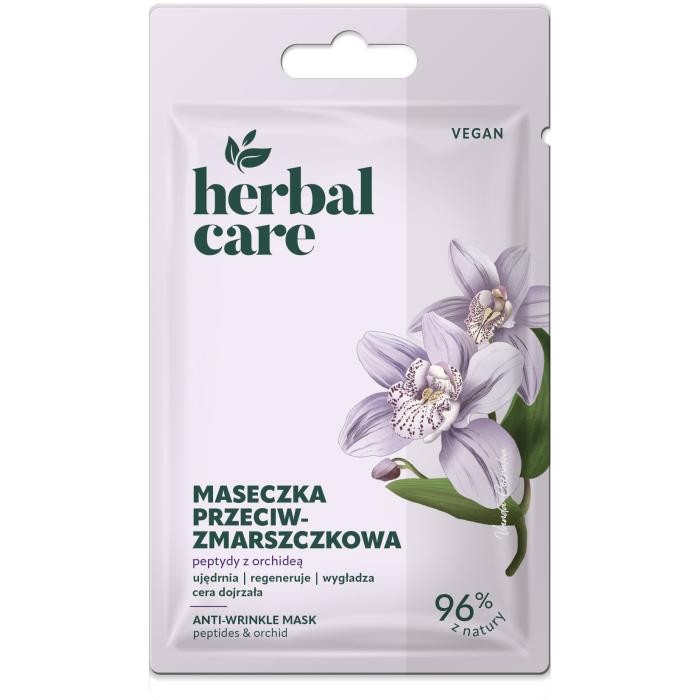 HERBAL CARE Vegan Przeciwzmarszczkowa Maseczka na twarz - Peptydy z Orchideą 7 g