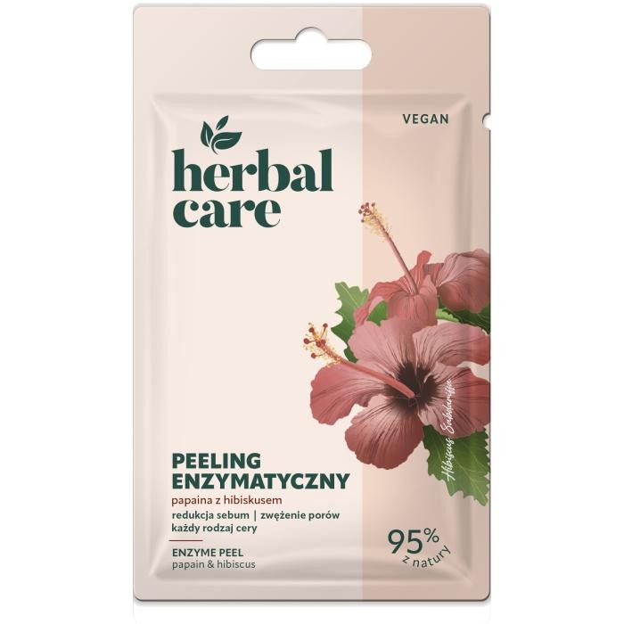 HERBAL CARE Vegan Peeling enzymatyczny do twarzy - Papaina z Hibiskusem 7 g