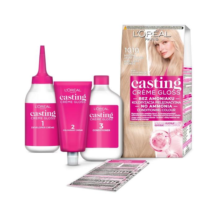 LOREAL Casting Creme Gloss Krem koloryzujący nr 1010 Lodowy Blond