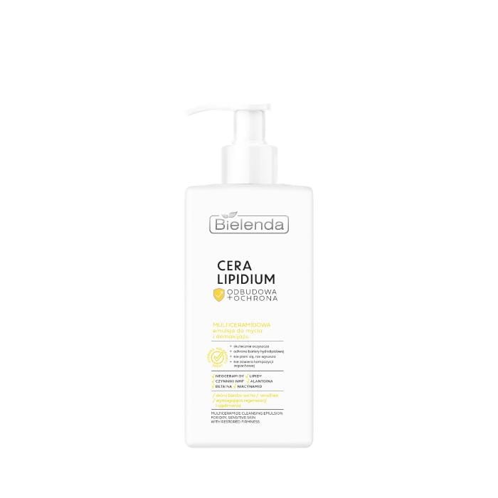 BIELENDA Cera Lipidium Odbudowa + Ochrona Multiceramidowa emulsja do mycia i demakijażu 300 ml