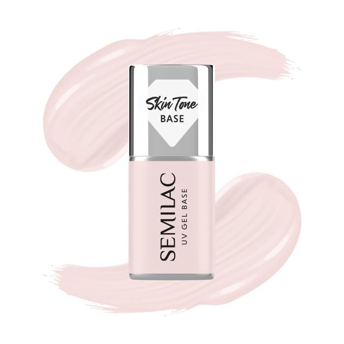 SEMILAC Skin Tone Baza coverowa do lakierów hybrydowych półtransparentna Écru 7 ml
