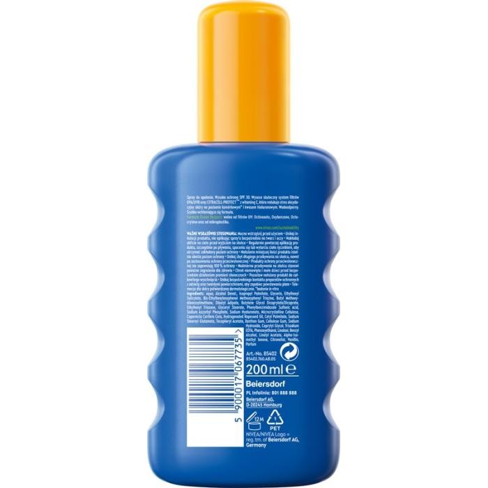 NIVEA SUN Protect &amp; Moisture Balsam nawilżający do opalania w sprayu SPF30 200 ml