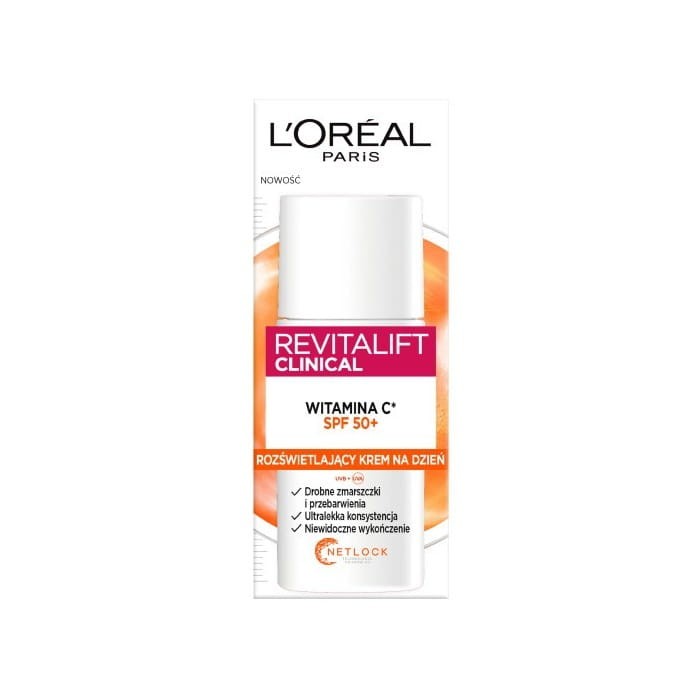 LOREAL Revitalift Clinical Witamina C* Rozświetlający Krem na dzień SPF50+  50 ml