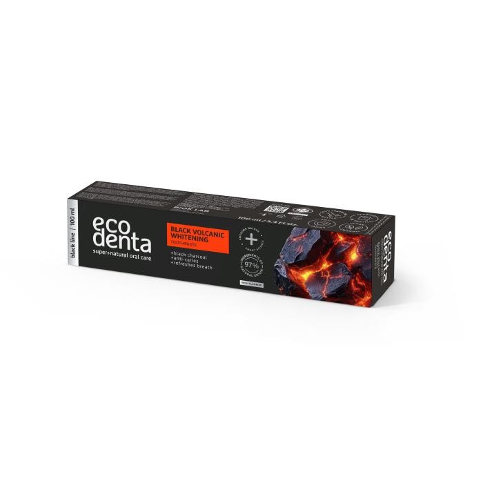 ECODENTA Black Volcanic Pasta wybielająca do zębów z minerałami wulkanicznymi 100 ml