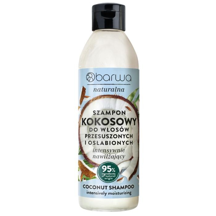 BARWA Naturalna Szampon intensywnie nawilżający do włosów Kokosowy 300 ml