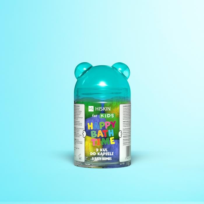 HISKIN for Kids Happy Bath Time Kule do kąpieli - Miś  9 sztuk