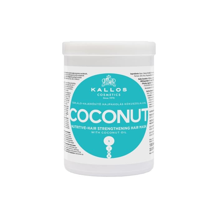 KALLOS Maska d/włosów 1000ml Coconut odżyw.-regen&amp;