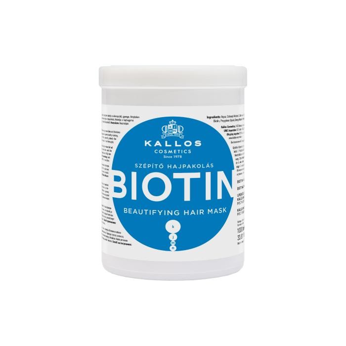 KALLOS Maska d/włosów 1000ml Biotin upiększ.&amp;