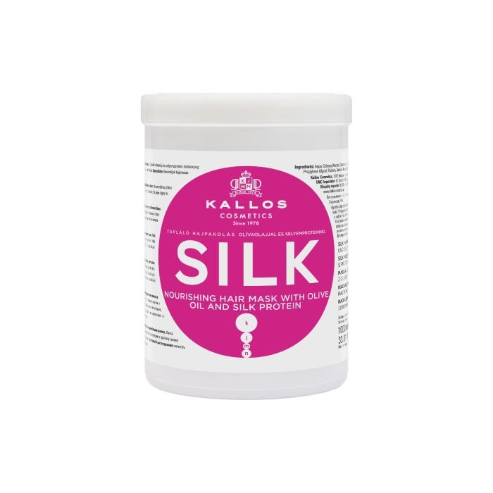 KALLOS Maska d/włosów 1000ml Silk z prot. jedw.&amp;