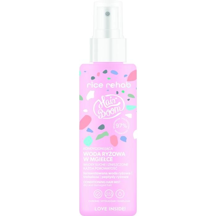 HAIRBOOM Rice Rehab Kondycjonująca woda ryżowa do włosów w mgiełce 200 ml