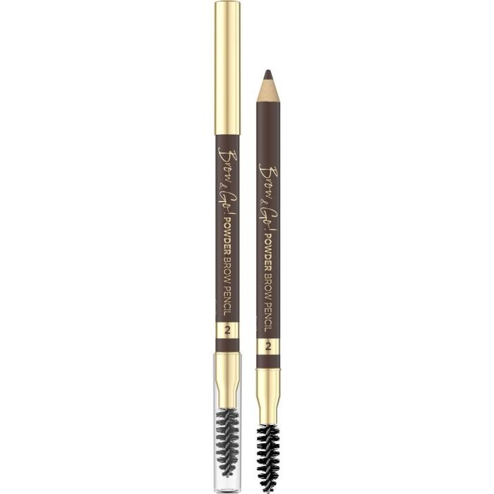 EVELINE Brow &amp; Go Pudrowa Kredka do brwi nr 02