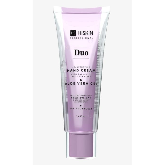 HISKIN DUO Przeciwstarzeniowy krem do rąk z bakuchiolem i ceramidami 2 x 30 ml