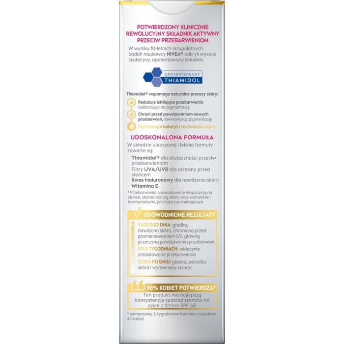 NIVEA Luminous Krem przeciw przebarwieniom na dzień SPF 50