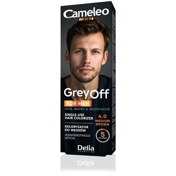 DELIA Cameleo Men Krem koloryzujący do włosów 4.0 Medium Brown 2x15ml