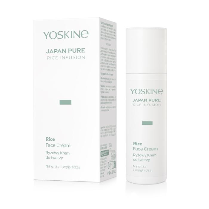 YOSKINE Japan Pure Rice Infusion Ryżowy krem do twarzy nawilżająco-wygładzający 50 ml