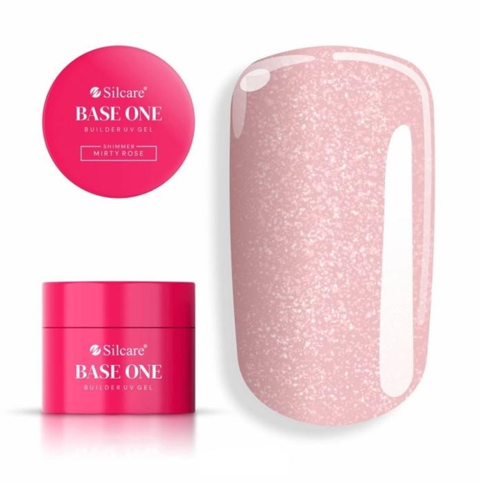 SILCARE Base One Gel Żel budujący do paznokci - Shimmer Misty Rose 50 g