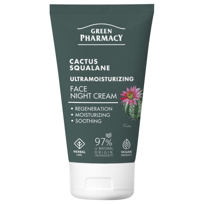 GREEN PHARMACY Kaktus + Skwalan Ultranawilżający Krem na noc 50 ml