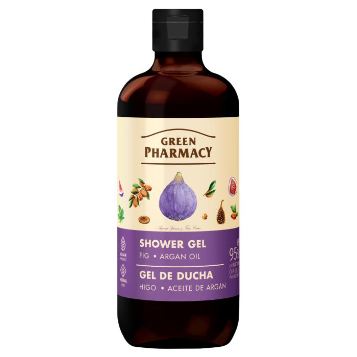 GREEN PHARMACY Żel pod prysznic - Figi + Olej Arganowy 500 ml