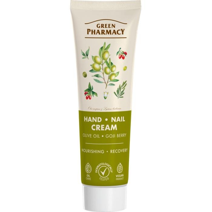 GREEN PHARMACY Krem do rąk i paznokci Oliwa z oliwek i Jagody goji 100 ml