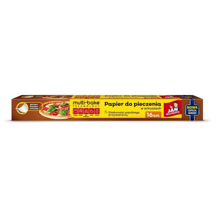 JAN NIEZBĘDNY Papier do pieczenia w arkuszach Multi-Bake Technology - 16 sztuk