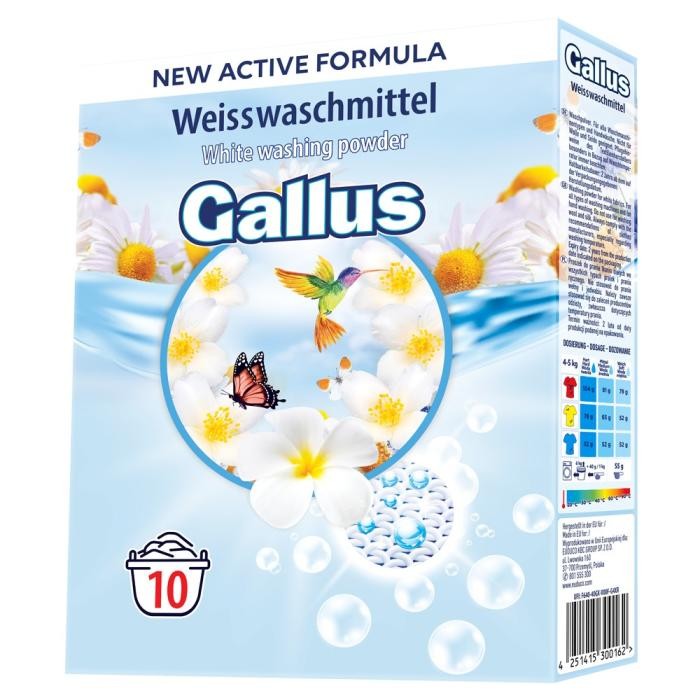 GALLUS PROSZEK d/prania  650g BIAŁY karton