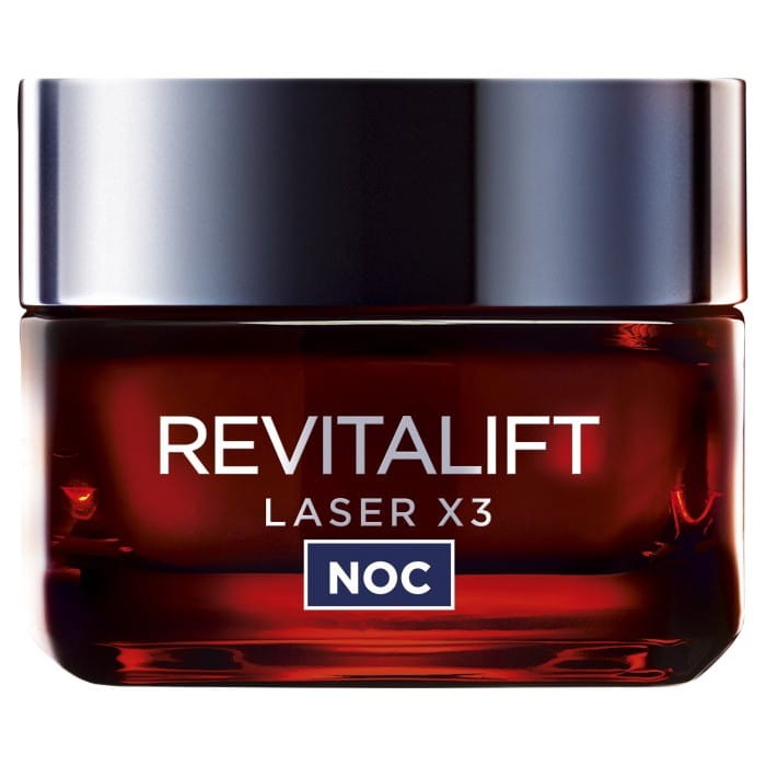 LOREAL Revitalift Laser x3 Krem anti-aging o potrójnym działaniu na noc 50 ml