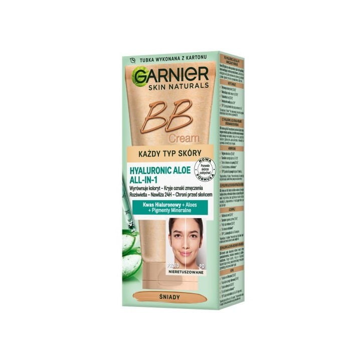 GARNIER Skin Naturals Krem tonujący BB Hyaluronic Aloe All-in-One - śniady - każdy rodzaj cery 50 ml