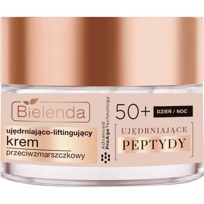 BIELENDA UJĘDRNIAJĄCE PEPTYDY 50+ Ujędniająco-Liftingujący  Krem przeciwzmarszczkowy 50ml