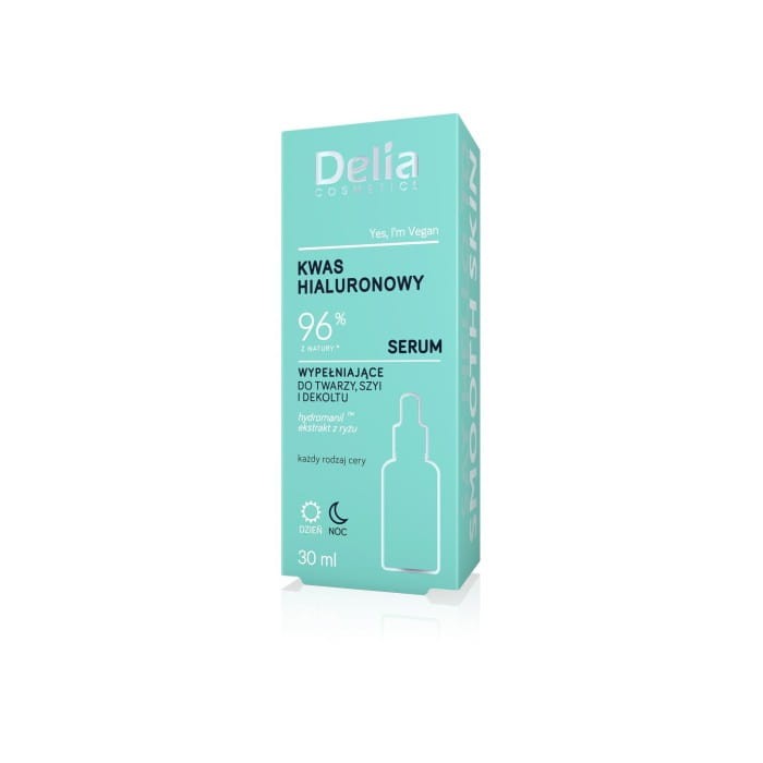 DELIA Serum do twarzy, szyi i dekoltu Kwas hialuronowy 96% 30 ml