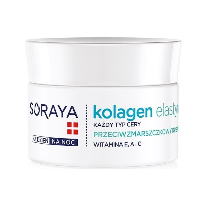 Soraya Kolagen Elastyna Przeciwzmarszczkowy Krem tłusty na dzień i noc 50ml