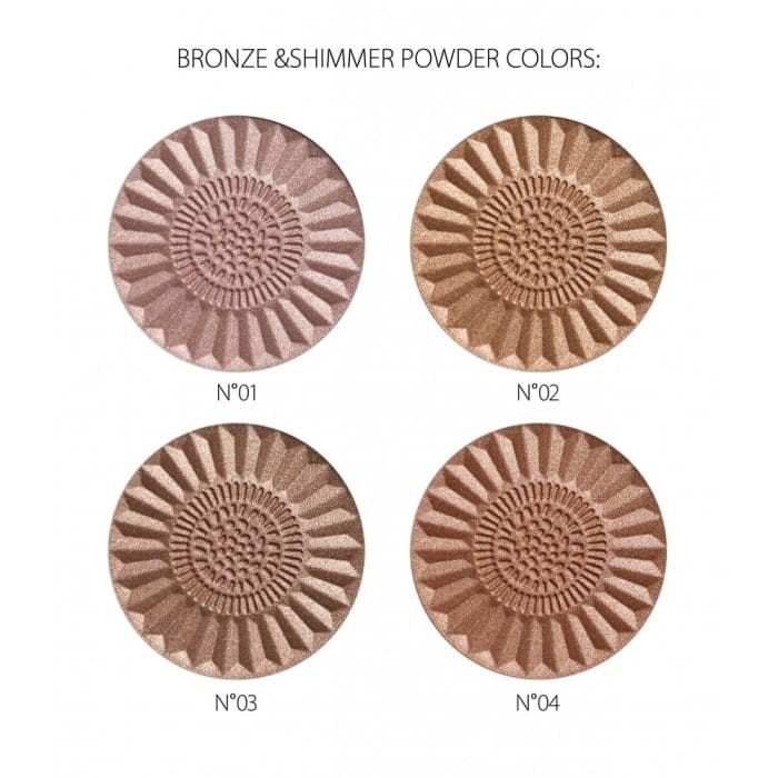 REVERS Puder brązująco – rozświetlający BRONZE &amp; SHIMMER nr 2- 9 g