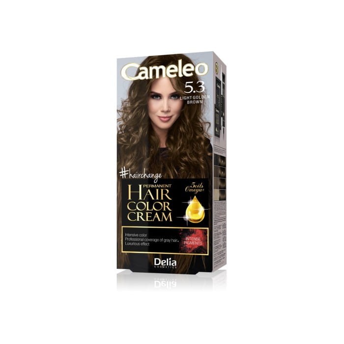 DELIA COSMETICS CAMELEO OMEGA Farba permanentna 5.3 Light Golden Brown