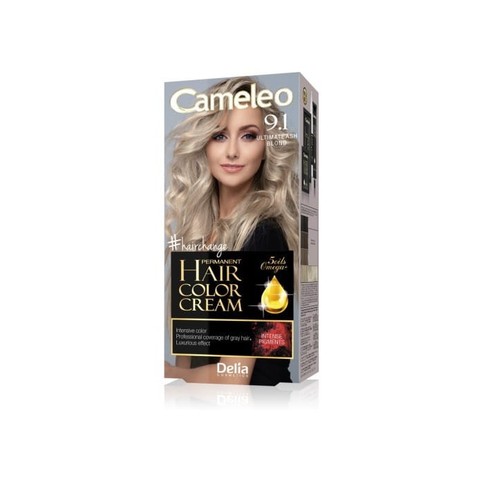 DELIA COSMETICS CAMELEO OMEGA Farba permanentna 9.1 Ultimate Ash Blond