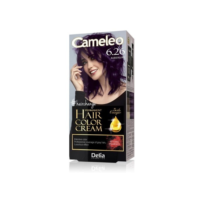 DELIA COSMETICS CAMELEO OMEGA Farba permanentna 6.26 Aubergine