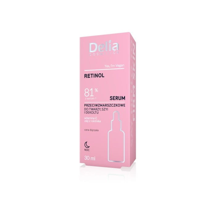 DELIA Serum do twarzy, szyi i dekoltu Retinol 81% 30 ml