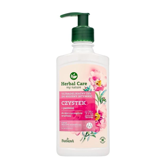 HERBAL CARE Ultradelikatny żel do higieny intymnej Czystek i pantenol 330 ml