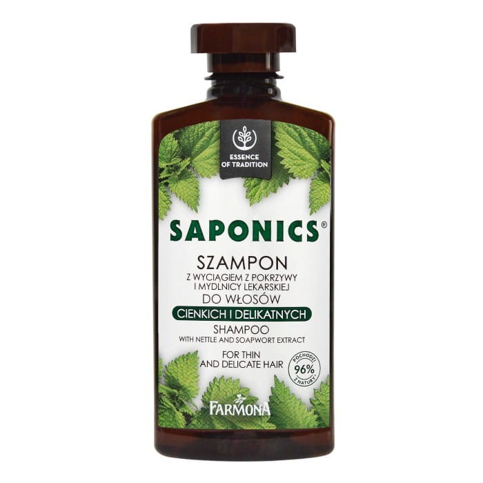 FARMONA Saponics Szampon z wyciągiem z pokrzywy do włosów cienkich i delikatnych 330 ml