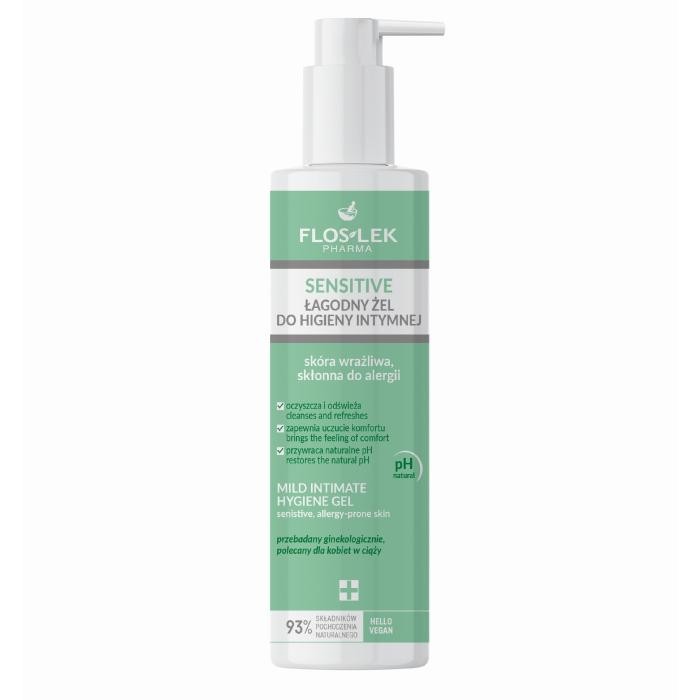FLOSLEK Pharma Sensitive Łagodny Żel do higieny intymnej do skóry wrażliwej 225ml