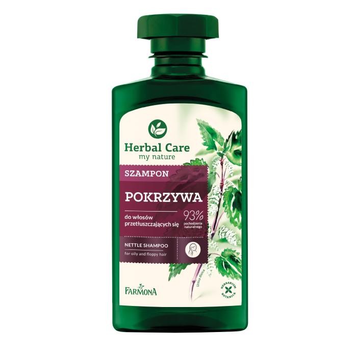 HERBAL CARE Szampon do włosów przetłuszczających się Pokrzywa 330 ml