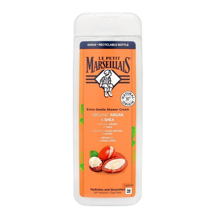 LE PETIT MARSELLAIS Kremowy Żel pod prysznic Bio Argan &amp; Masło Shea 400ml