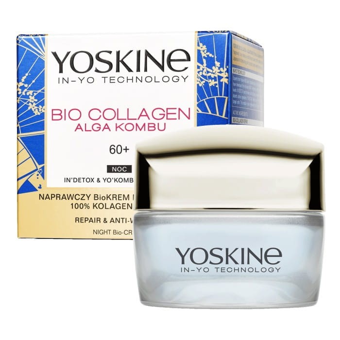 YOSKINE Bio Collagen 60+ Bio-Krem przeciwzmarszczkowy na noc naprawczy 50 ml