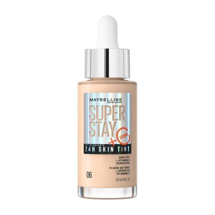 MAYBELLINE Super Stay 24H Skin Tint Rozświetlający podkład do twarzy z witaminą C nr 06 - 30 ml