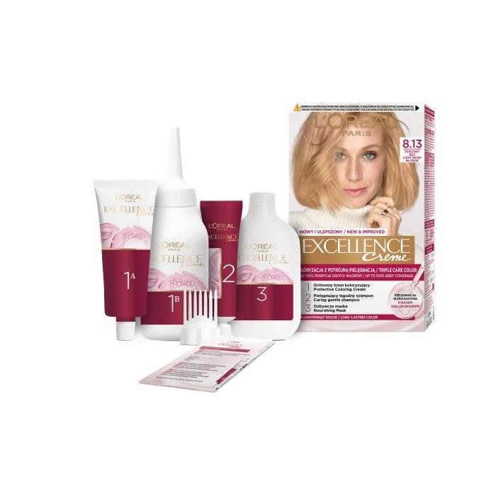 LOREAL Excellence Creme Farba do włosów 8.13 Perłowy beż